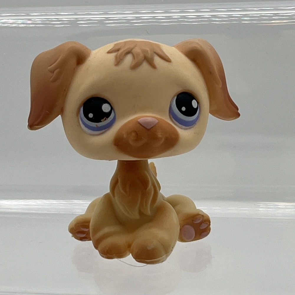 Littlest Pet Shop LPS Golden Retriever #286 Dog Puppy Hasbro 2004